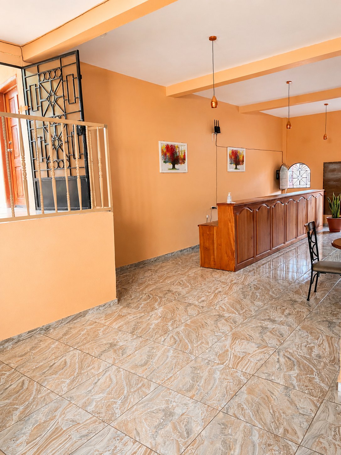 Reception area