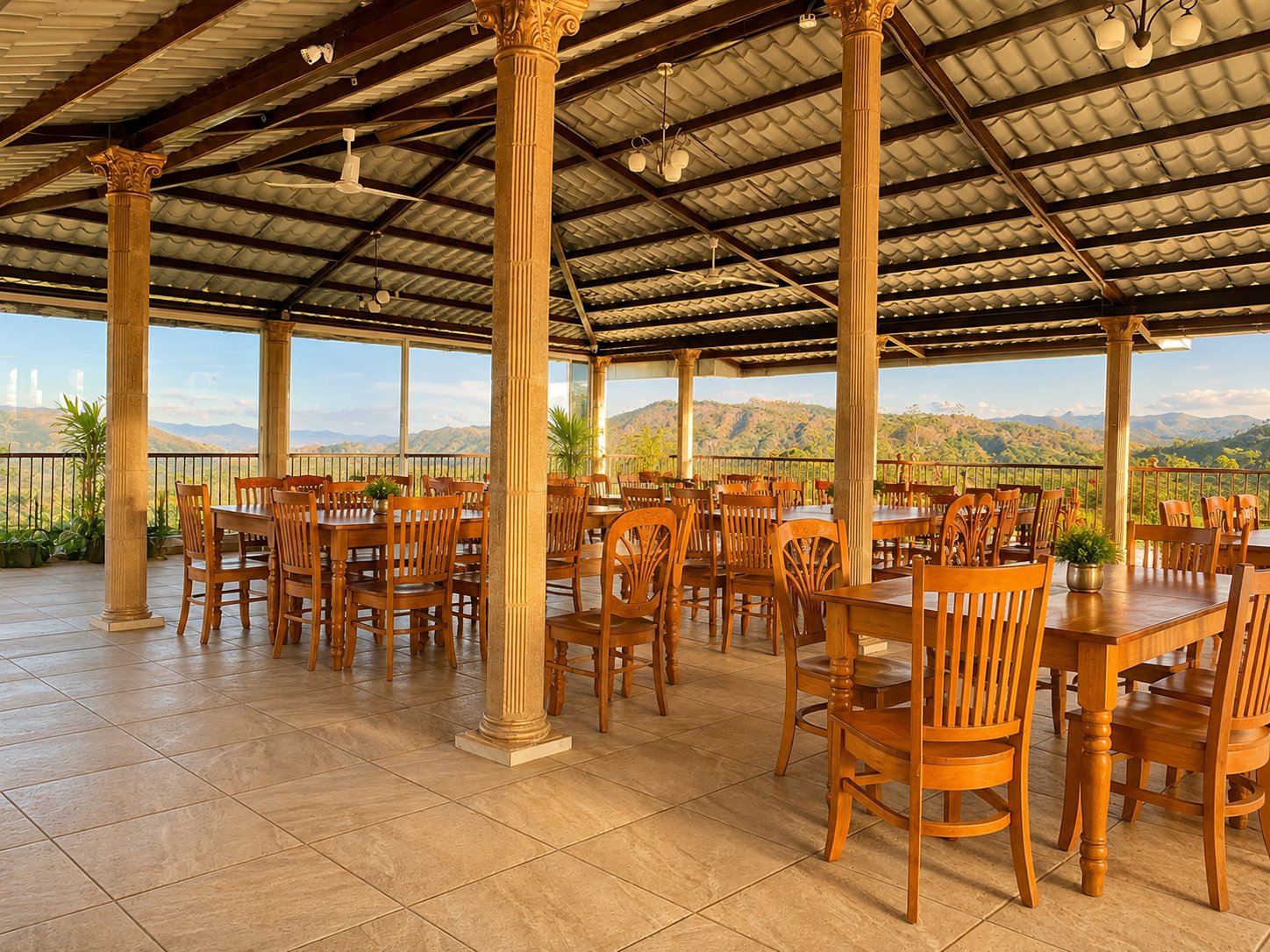Outdoor dining area