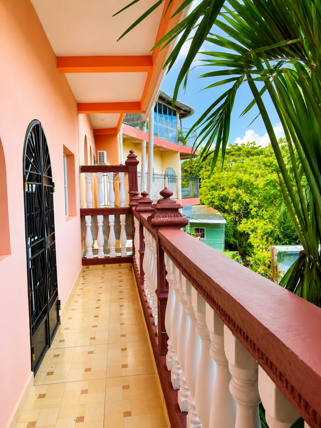Colorful hallway
